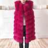 Natural Fox Fur Coat 100% Real Fox Fur Vest Jacket 2018 Women's pretty Warm Coat. Natural Real Fur Coat Jacket Real Fur Coats