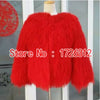 Women real mongolian sheep fur coat ladies leather short style beach wool fur jacket female outerwear