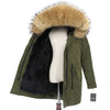 2019 Real Fur Coat Winter Jacket Women Long Parka Waterproof Big Natural Raccoon Fur Collar Hood Thick Warm Real Fox Fur Liner