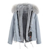JAZZEVAR 2019 woman army green Large raccoon fur collar hooded coat parkas outwear 2 in 1 detachable lining winter jacket