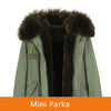 JAZZEVAR 2019 woman army green Large raccoon fur collar hooded coat parkas outwear 2 in 1 detachable lining winter jacket