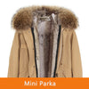 JAZZEVAR 2019 woman army green Large raccoon fur collar hooded coat parkas outwear 2 in 1 detachable lining winter jacket