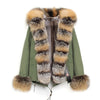 JAZZEVAR 2019 New Fashion Women's Luxurious Large Real Fox Fur Collar Cuff Hooded Coat Short Parkas Outwear Winter Jacket