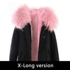 JAZZEVAR 2019 New Fashion Women's X-Long parka large real racoon fur Hooded Coat Outwear natural color Military Winter Jacket