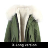 JAZZEVAR 2019 New Fashion Women's X-Long parka large real racoon fur Hooded Coat Outwear natural color Military Winter Jacket