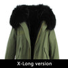 JAZZEVAR 2019 New Fashion Women's X-Long parka large real racoon fur Hooded Coat Outwear natural color Military Winter Jacket