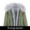 JAZZEVAR 2019 New Fashion Women's X-Long parka large real racoon fur Hooded Coat Outwear natural color Military Winter Jacket