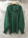 Changpleat Spring 2019 New Women Hoodies Sweatshirts Miyak Pleated Fashion loose Elastic Solid Large Size Female Sweatshirt Tide