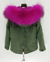 NEW 2019 real raccoon fur collar hooded winter jacket women parka fur coat fashion Thick Warm Streetwear