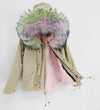 NEW 2019 real raccoon fur collar hooded winter jacket women parka fur coat fashion Thick Warm Streetwear