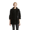 Huanhou queen Real mink fur women's coat with mandarin collar, winter popular warm fashion extra large plus size coat.