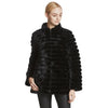 Huanhou queen Real mink fur women's coat with mandarin collar, winter popular warm fashion extra large plus size coat.