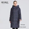 MIEGOFCE 2019 New Winter Collection Coat Women Parka  Length Below The Knee Windproof Women Jacket With Stand-up Collar and Hood