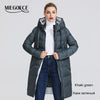 MIEGOFCE 2019 New Winter Collection Coat Women Parka  Length Below The Knee Windproof Women Jacket With Stand-up Collar and Hood