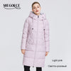 MIEGOFCE 2019 New Winter Collection Coat Women Parka  Length Below The Knee Windproof Women Jacket With Stand-up Collar and Hood