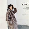 OFTBUY 2019 Real Fur Coat Winter Jacket Women Natural Rex Rabbit Fur Long Overcoat Stand Collar Streetwear Thick Warm Outerwear