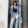 OFTBUY 2019 Real Fur Coat Winter Jacket Women Natural Rex Rabbit Fur Long Overcoat Stand Collar Streetwear Thick Warm Outerwear