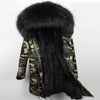 Women Parkas Real Natural Fur Winter Parka Raccoon Fur Collar Fox Fur Liner Jacket Coat