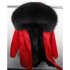Women Parkas Real Natural Fur Winter Parka Raccoon Fur Collar Fox Fur Liner Jacket Coat