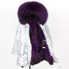 Women Parkas Real Natural Fur Winter Parka Raccoon Fur Collar Fox Fur Liner Jacket Coat