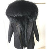 Women Parkas Real Natural Fur Winter Parka Raccoon Fur Collar Fox Fur Liner Jacket Coat