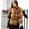 BFFUR 2019 Women Real Raccoon Fur Vest 100% Real Fur Vests Female Autumn Winter Waistcoat Park With Fur Solid Color Fur Coat