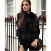 BFFUR 2019 Women Real Raccoon Fur Vest 100% Real Fur Vests Female Autumn Winter Waistcoat Park With Fur Solid Color Fur Coat