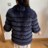 70CM Women Fur Coat Fox Real Natural Winter Genuine Natural Women Fox Fur Coat With Fur Vest Girl Coat Womens Vests Fox Coat DHL