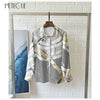 100% Twill Silk Shirt and Blouse Women 2019 Pre Fall Fashion Printed Turn Down Collar Long Sleeve Women Tops 2019 Autumn Winter