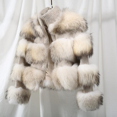 2019 winter jacket women parka real fur coat natural raccoon fur collar woolen coat bomber jacket korean streetwear new