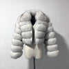rf1982 New Arrival Woman's Real Fox Fur Coat Short Style Slim Fit Zipper Fashion Real Fur Jacket