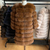 2019 Real Fox Fur Coat Women Natural Real Fur Jackets Vest  Winter Outerwear Women Clothes