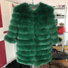 2019 Real Fox Fur Coat Women Natural Real Fur Jackets Vest  Winter Outerwear Women Clothes
