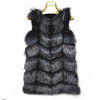 2019ladies new red fox fur vest natural fox fur real fox fur vest casual fashion warm autumn and winter European street style
