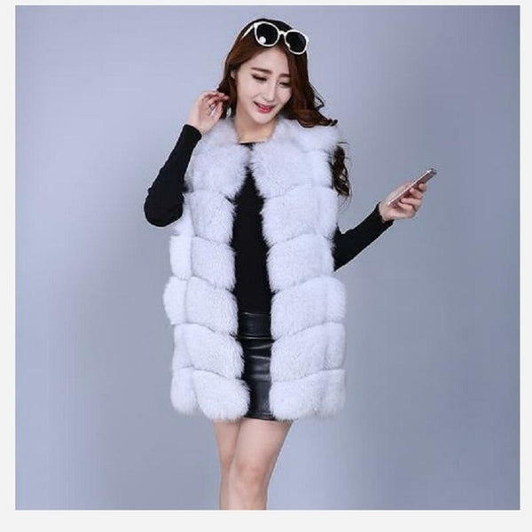 2019ladies new red fox fur vest natural fox fur real fox fur vest casual fashion warm autumn and winter European street style