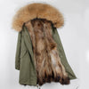 womens fox fur coat parkas winter jacket coat women parka big real fur collar kurtka damska natural fox fur liner long outerwear