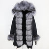 OFTBUY 2019 Winter Jacket Women Long Parka Real Fox Fur Coat Natural Raccoon Fur Collar Hood Thick Warm Streetwear Parkas New