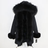 OFTBUY 2019 Winter Jacket Women Long Parka Real Fox Fur Coat Natural Raccoon Fur Collar Hood Thick Warm Streetwear Parkas New