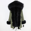 OFTBUY 2019 Winter Jacket Women Long Parka Real Fox Fur Coat Natural Raccoon Fur Collar Hood Thick Warm Streetwear Parkas New