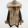 OFTBUY 2019 Winter Jacket Women Long Parka Real Fox Fur Coat Natural Raccoon Fur Collar Hood Thick Warm Streetwear Parkas New