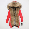 OFTBUY 2019 Winter Jacket Women Long Parka Real Fox Fur Coat Natural Raccoon Fur Collar Hood Thick Warm Streetwear Parkas New