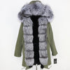 OFTBUY 2019 Winter Jacket Women Long Parka Real Fox Fur Coat Natural Raccoon Fur Collar Hood Thick Warm Streetwear Parkas New