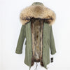 OFTBUY 2019 Winter Jacket Women Long Parka Real Fox Fur Coat Natural Raccoon Fur Collar Hood Thick Warm Streetwear Parkas New