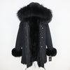 OFTBUY 2019 Winter Jacket Women Long Parka Real Fox Fur Coat Natural Raccoon Fur Collar Hood Thick Warm Streetwear Parkas New