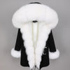 MAO MAO KONG Camouflage winter jacket women outwear thick parkas natural real fox fur collar coat