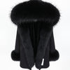 MAO MAO KONG Camouflage winter jacket women outwear thick parkas natural real fox fur collar coat