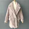 MAOMAOFUR Real Wool Teddy Coat Women New Fashion Real Sheep Fur Jacket Female Warm Oversize Winter Outerwear Wool Clothing