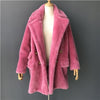 MAOMAOFUR Real Wool Teddy Coat Women New Fashion Real Sheep Fur Jacket Female Warm Oversize Winter Outerwear Wool Clothing