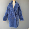 MAOMAOFUR Real Wool Teddy Coat Women New Fashion Real Sheep Fur Jacket Female Warm Oversize Winter Outerwear Wool Clothing