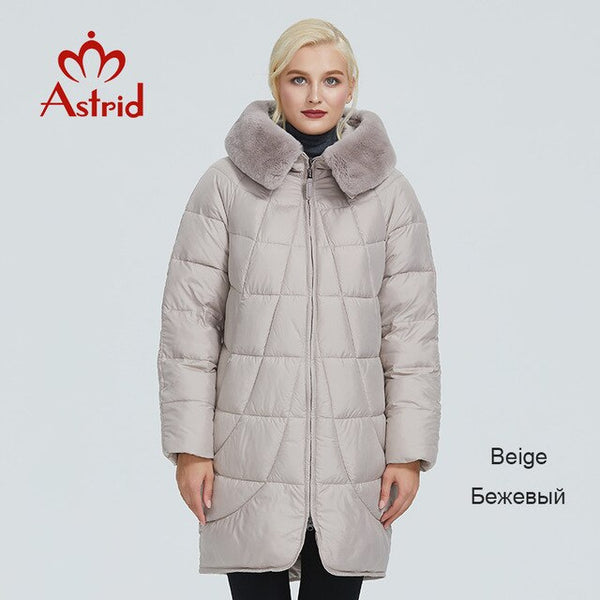 2019 Astrid winter jacket women with fox fur collar design long thick cotton clothing fashion warm women parka AR-9179